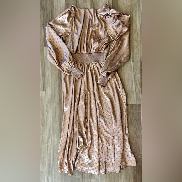 Flying Tomato MOMENTS OF CLARITY WOVEN MIDI DRESS Small - Picture 11 of 11